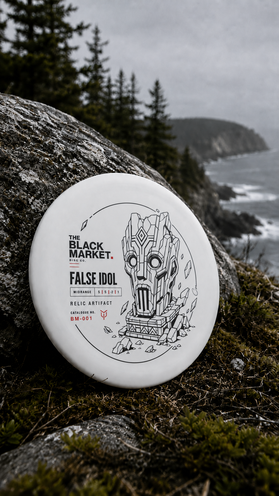 Black Market disc photographed outdoors